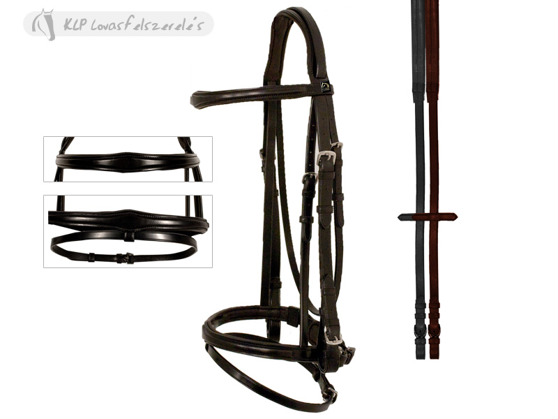 Tattini Bridle Embossed W/rubber Reins